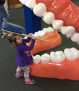 Broussard Louisiana Dentist - Image Cleaning Large Teeth